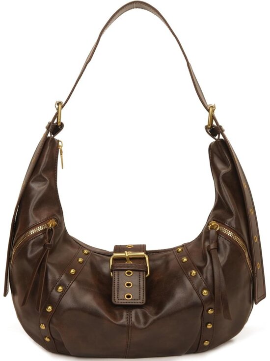 Handbags - Handbag Y2K Purse Hobo Shoulder Bag for Women Clutch Small Purses Trendy Punk Ba